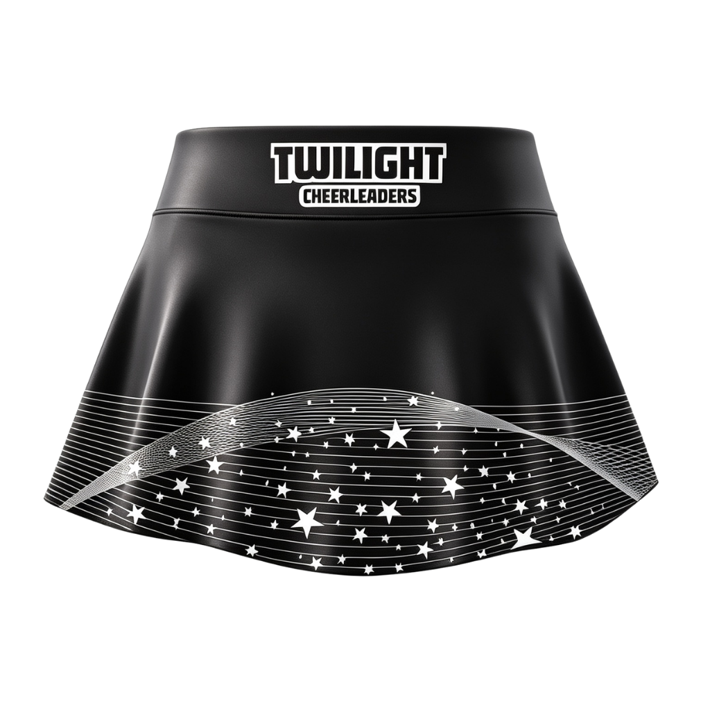 Twilight Cheerleaders Sublimated Lycra Rally Skirt