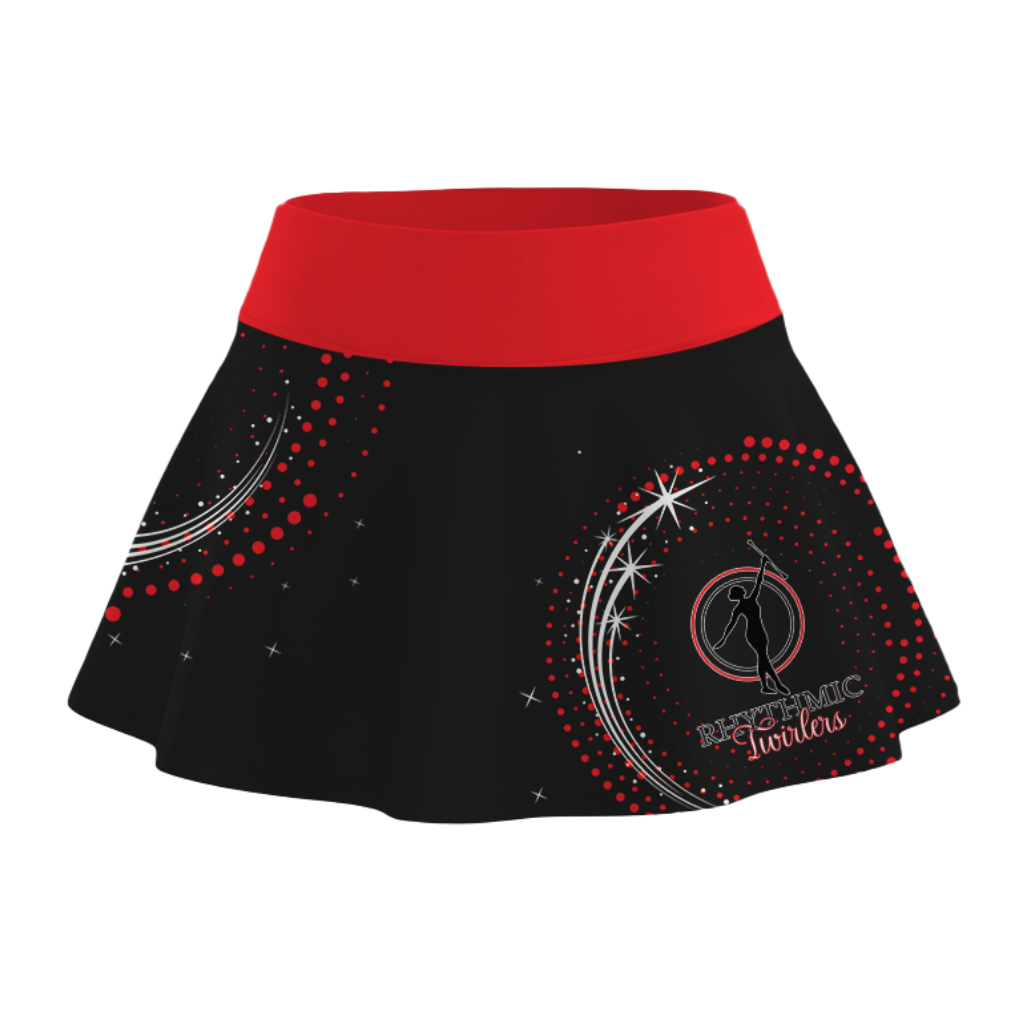 Rhythmic Twirlers Sublimated Lycra Rally Skirt