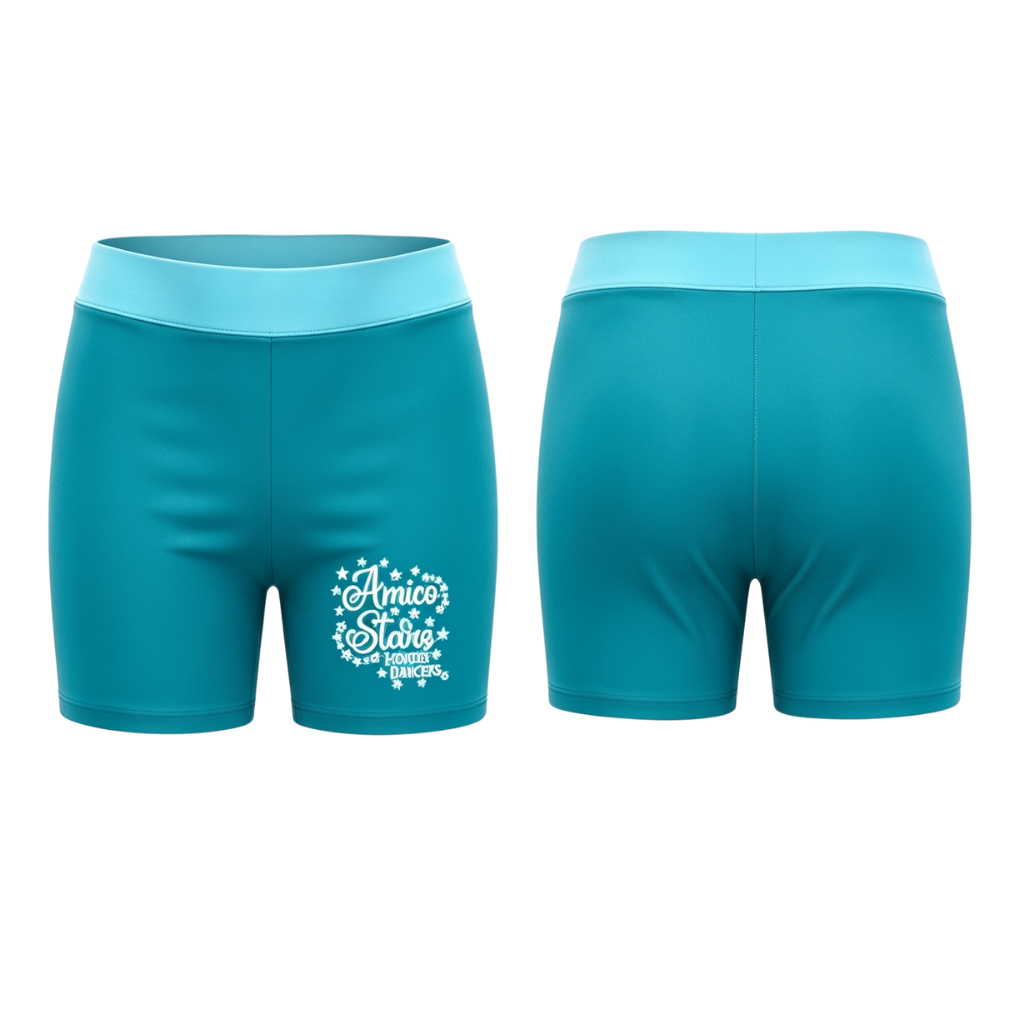 Amico Stars Morris Dancers Sublimated Lycra Shorts (Dark Blue)