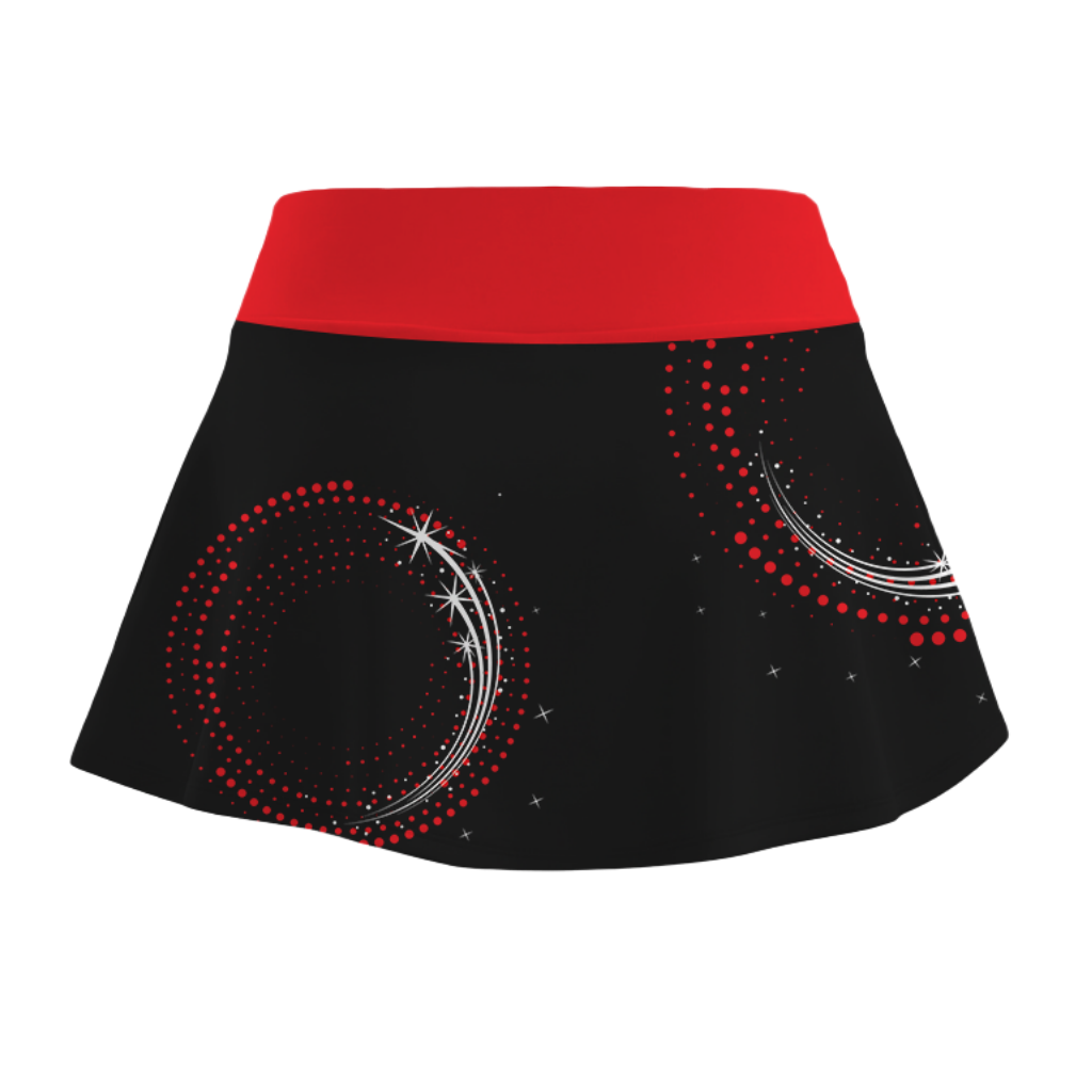 Rhythmic Twirlers Sublimated Lycra Rally Skirt