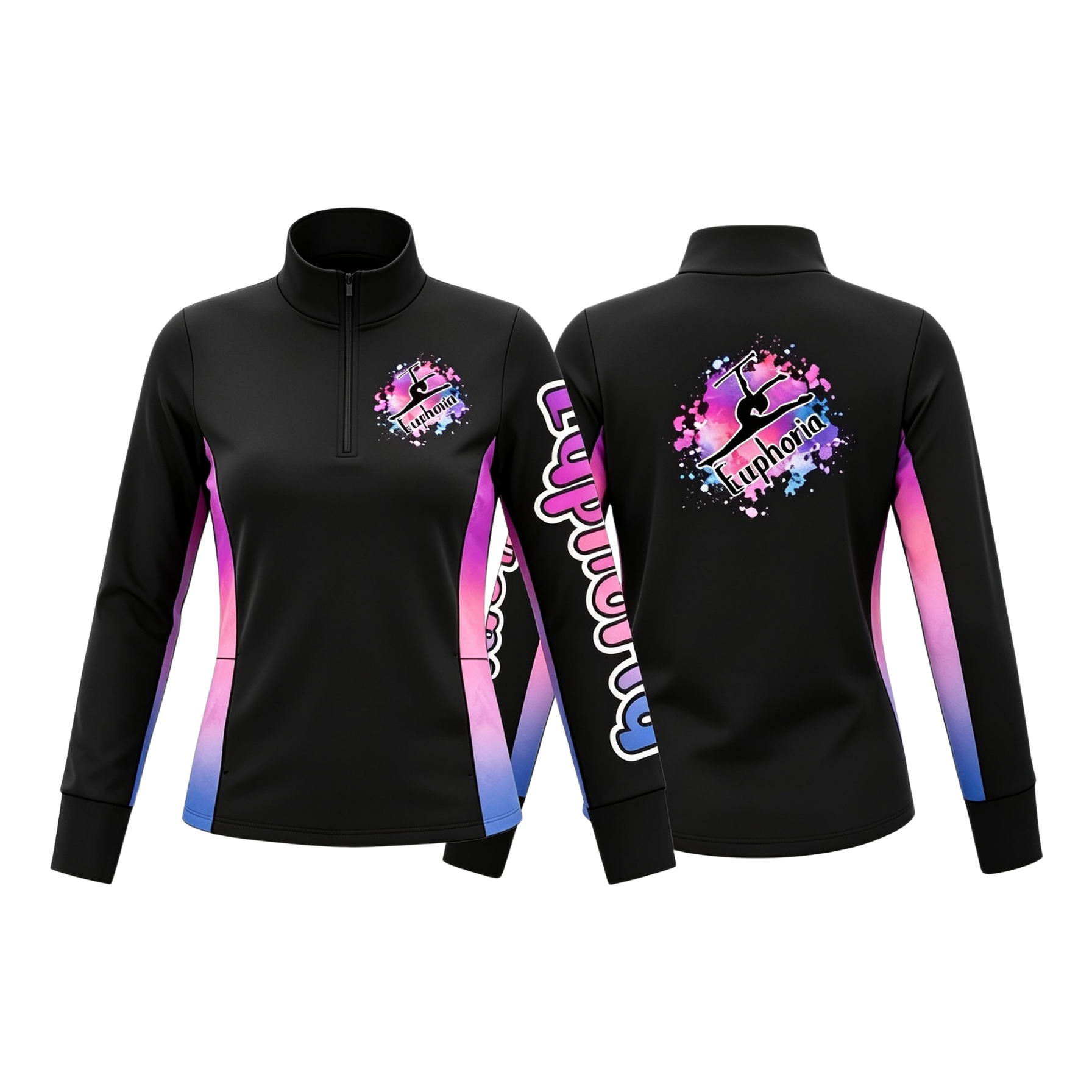 Euphoria Sublimated 1/4 Zip Lycra Stretch Jacket