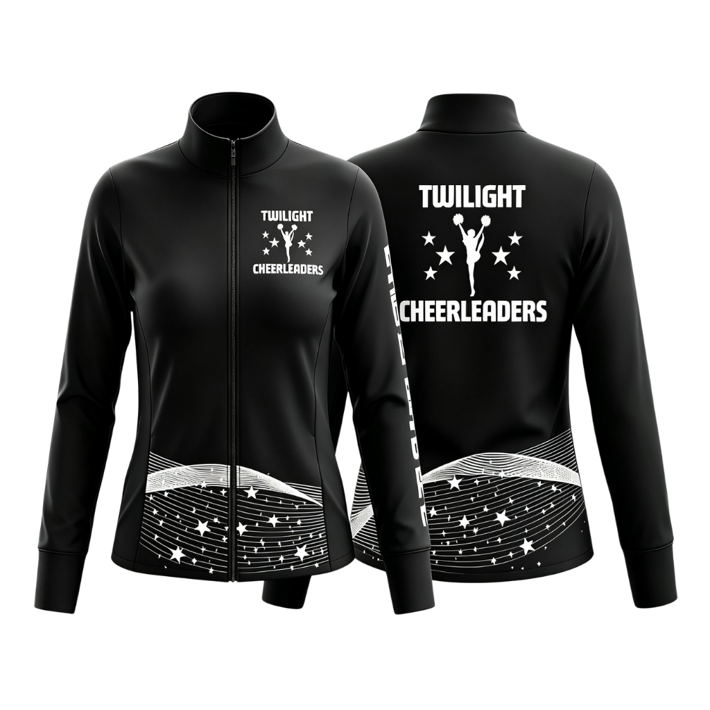 Twilight Cheerleaders Sublimated Full Zip Lycra Stretch Jacket