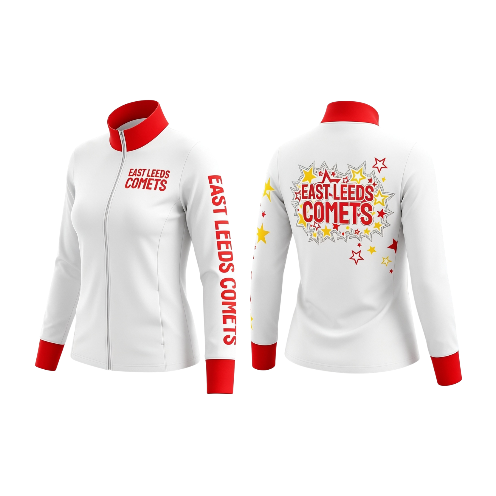 East Leeds Comets Sublimated Full Zip Lycra Stretch Jacket