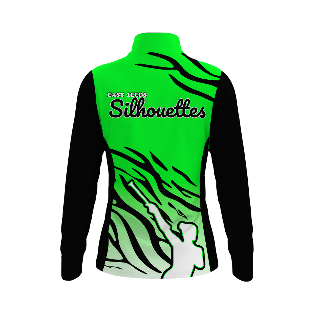 East Leeds Silhouettes Sublimated 1/4 Zip Lycra Stretch Jacket