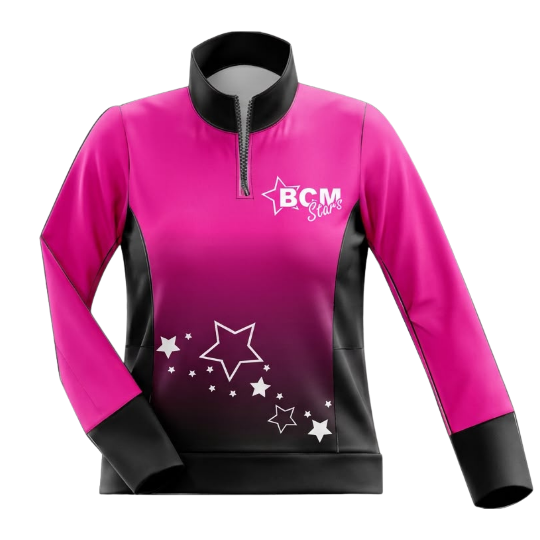BCM Stars Sublimated 1/4 Zip Lycra Stretch Jacket