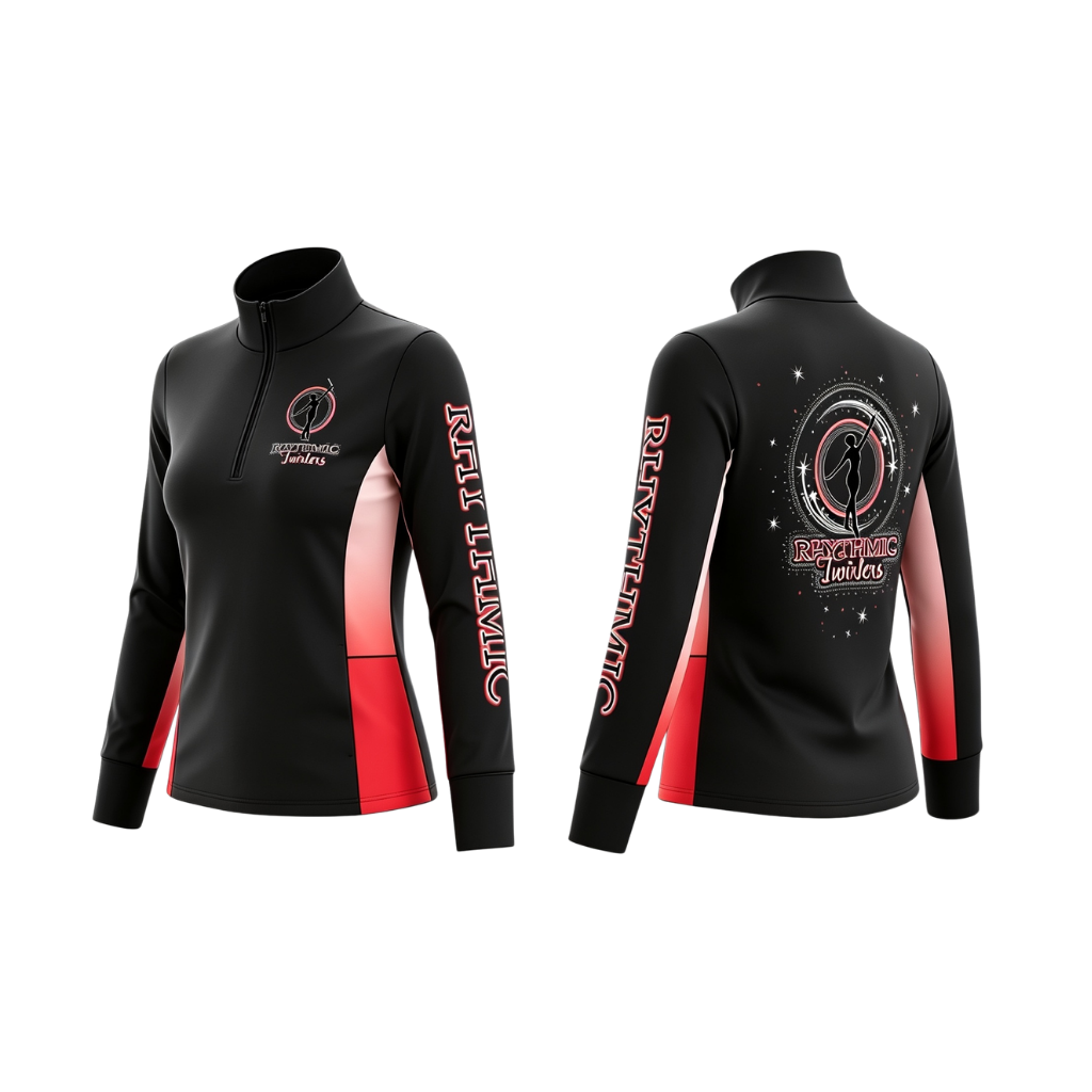 Rhythmic Twirlers Sublimated 1/4 Zip Lycra Stretch Jacket