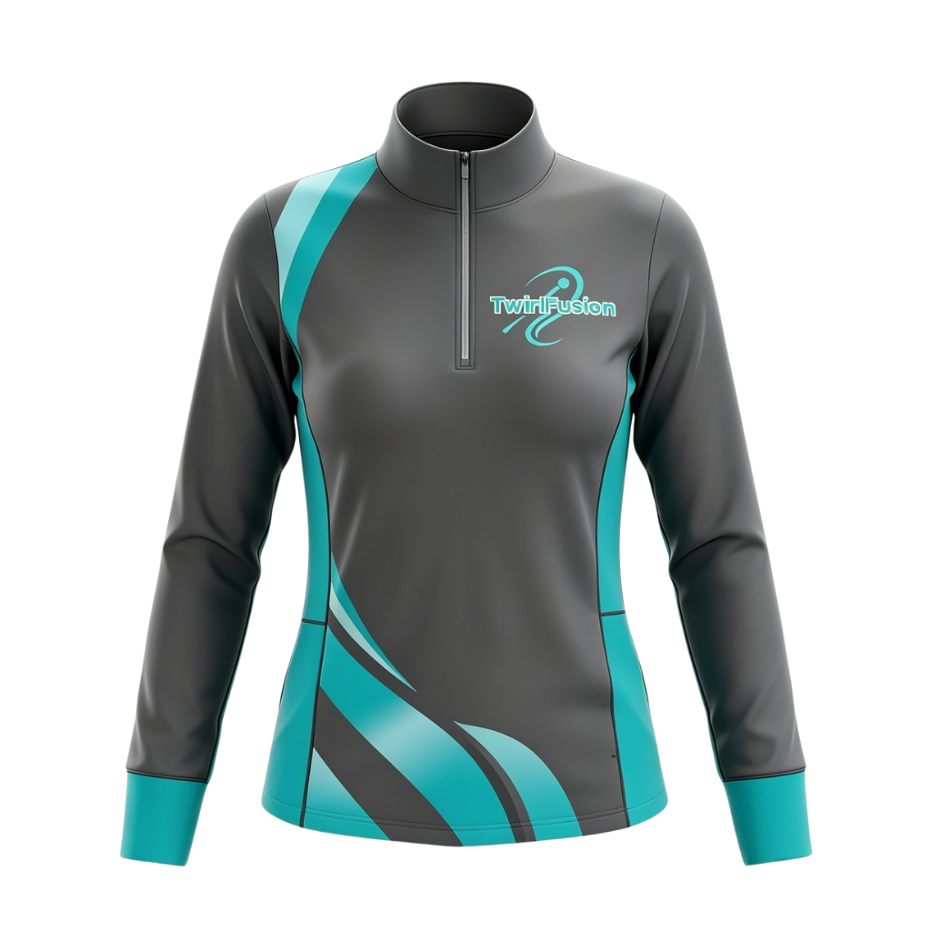Twirl Fusion Sublimated 1/4 Zip Lycra Stretch Jacket