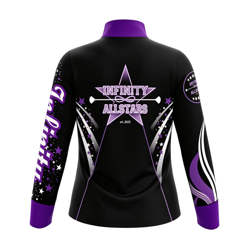 Infinity All Stars New Range  Sublimated Full Zip Lycra Stretch Jacket