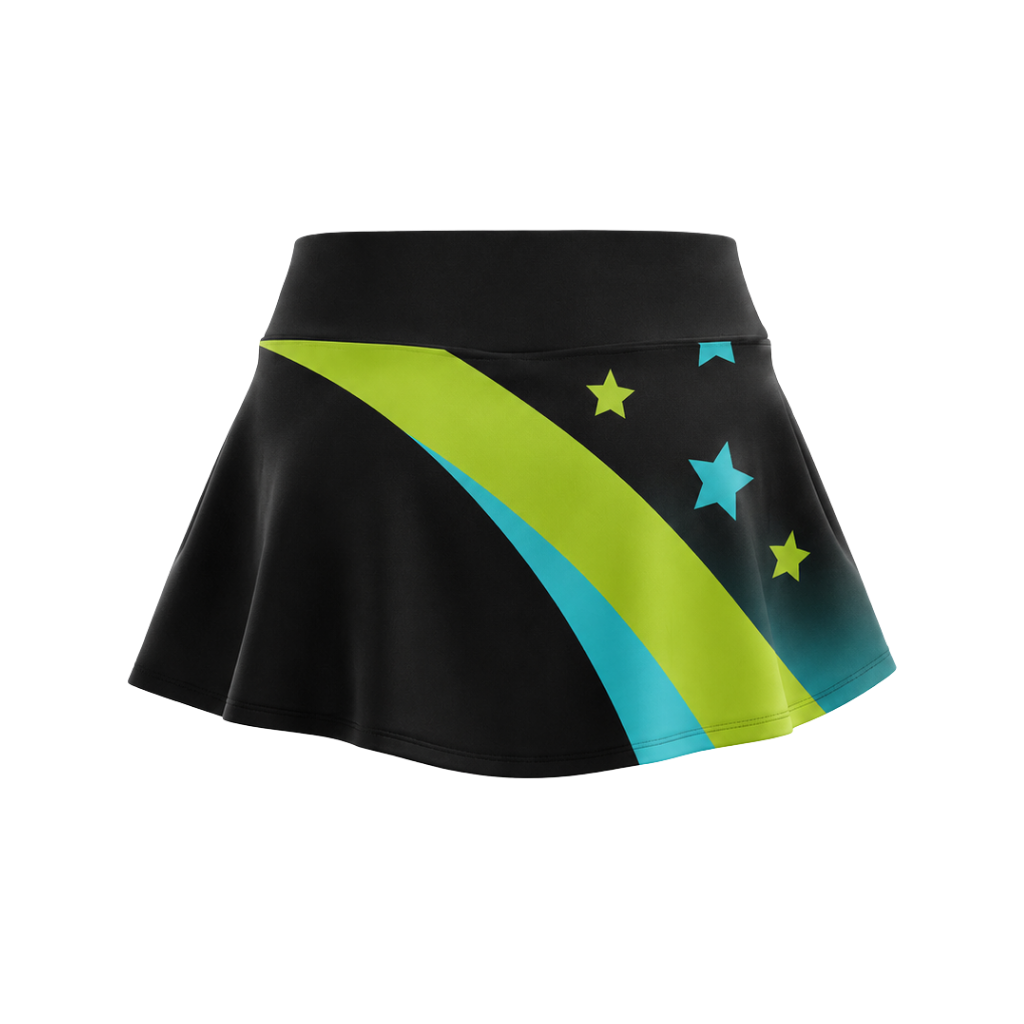 Reddish Sapphires  Sublimated Lycra Rally Skirt