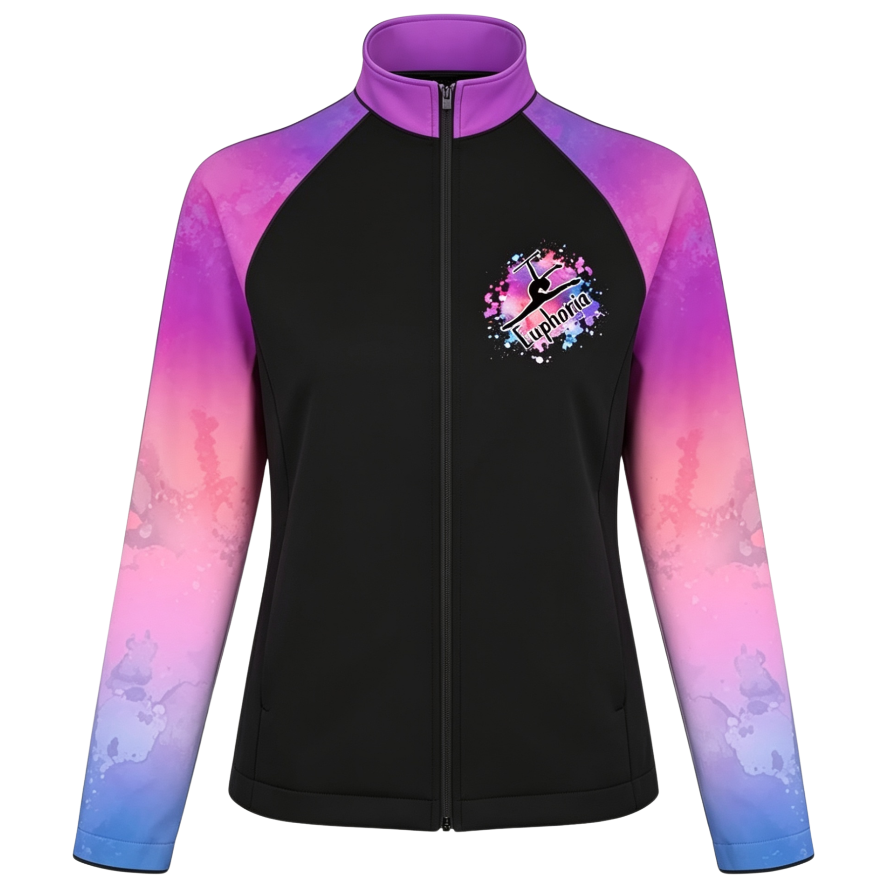Euphoria Sublimated Full Zip Softshell Jacket (Shower Resistant Coat)