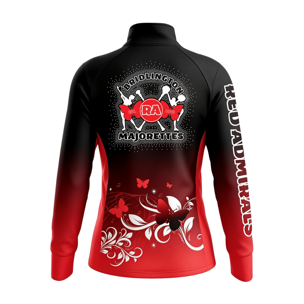 Bridlington Red Admirals Sparkle Sublimated Full Zip Lycra Stretch Jacket