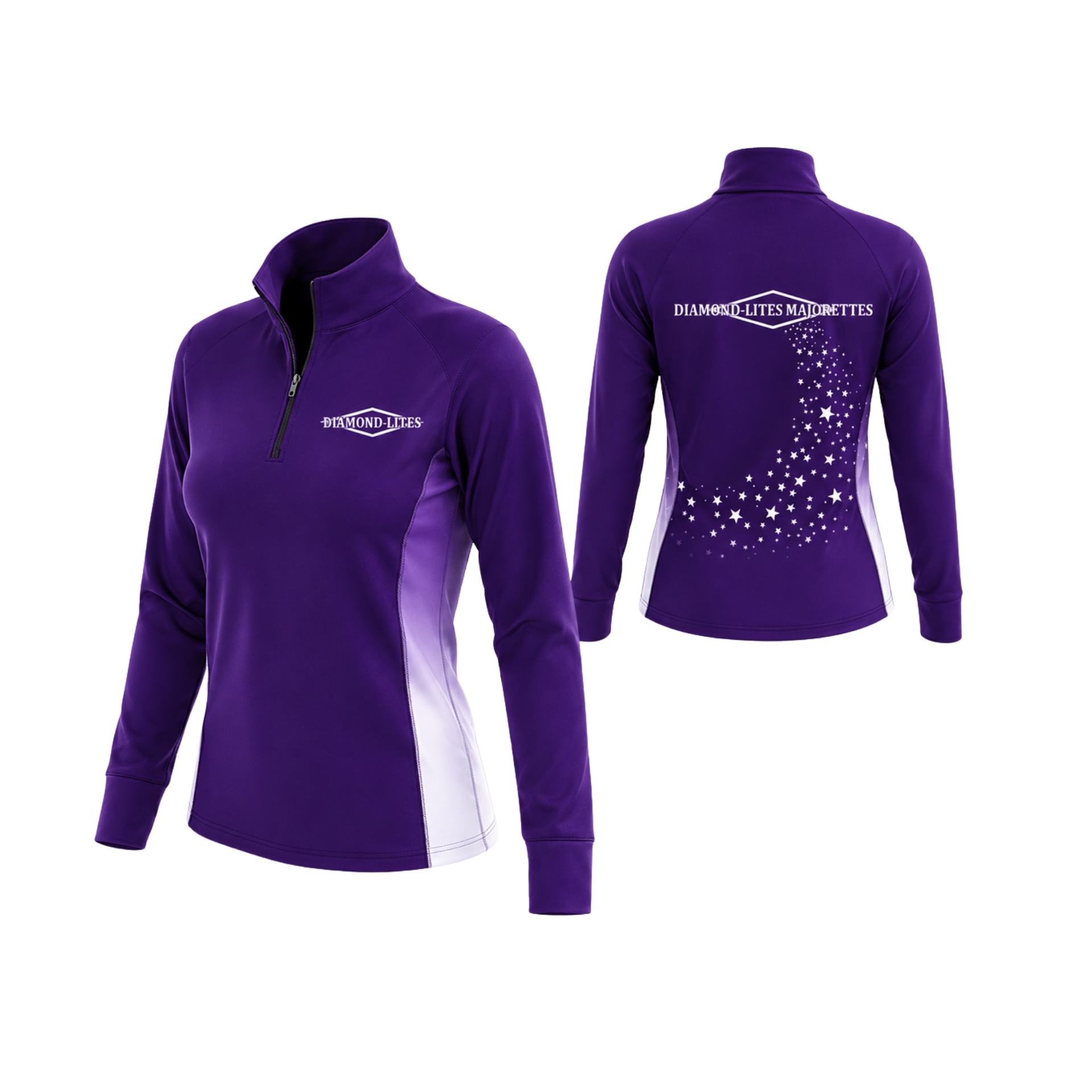 Diamond-lites  Sublimated 1/4 Zip Lycra Stretch Jacket