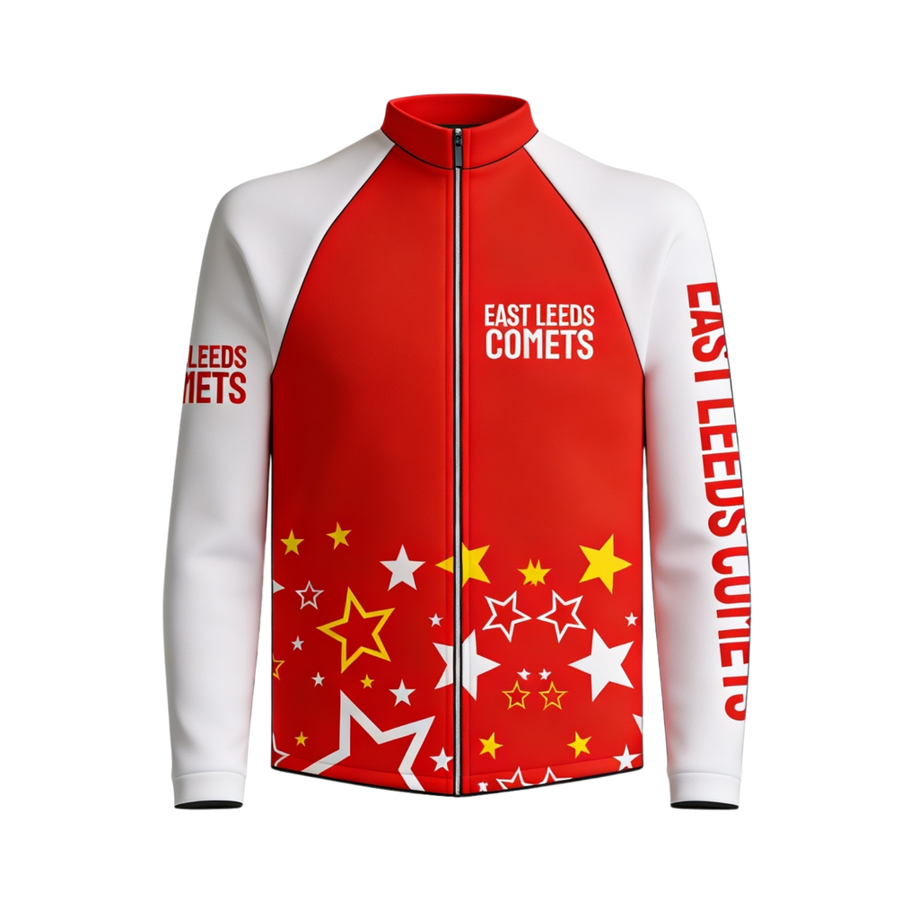 East Leeds Comets Sublimated Full Zip Softshell Jacket (Shower Resistant Coat)
