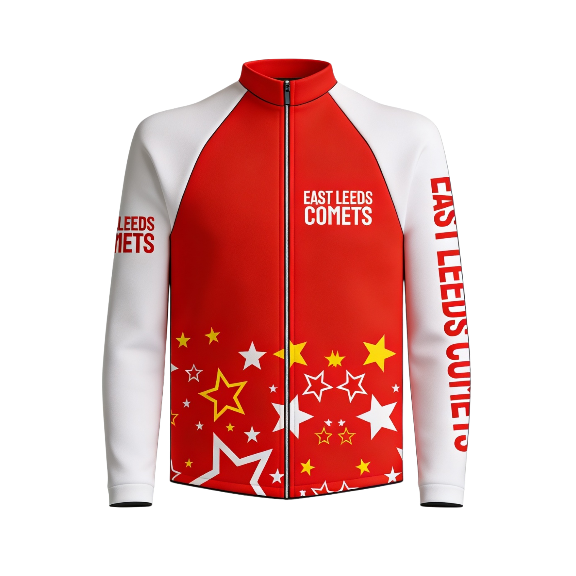 East Leeds Comets Sublimated Full Zip Softshell Jacket (Shower Resistant Coat)