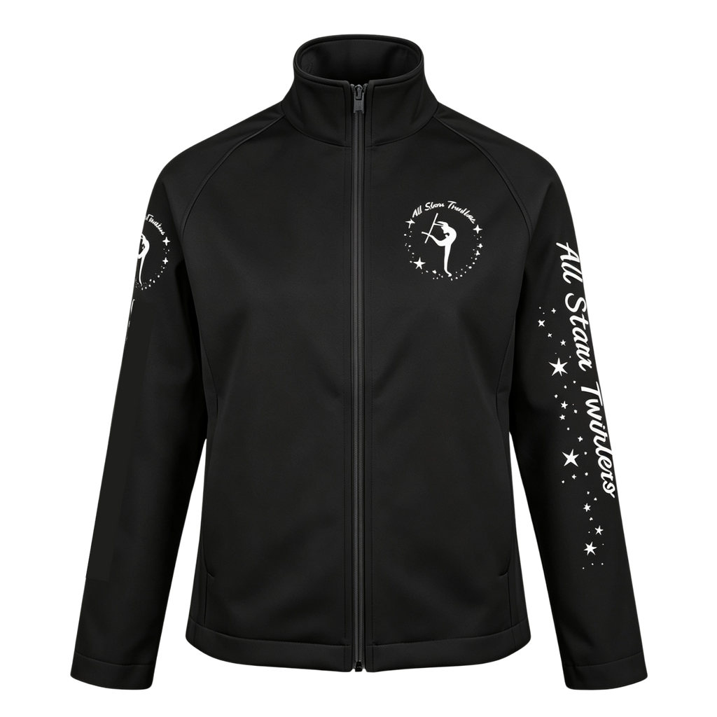 All Starr Twirlers Sublimated Full Zip Softshell Jacket (Shower Resistant Coat)