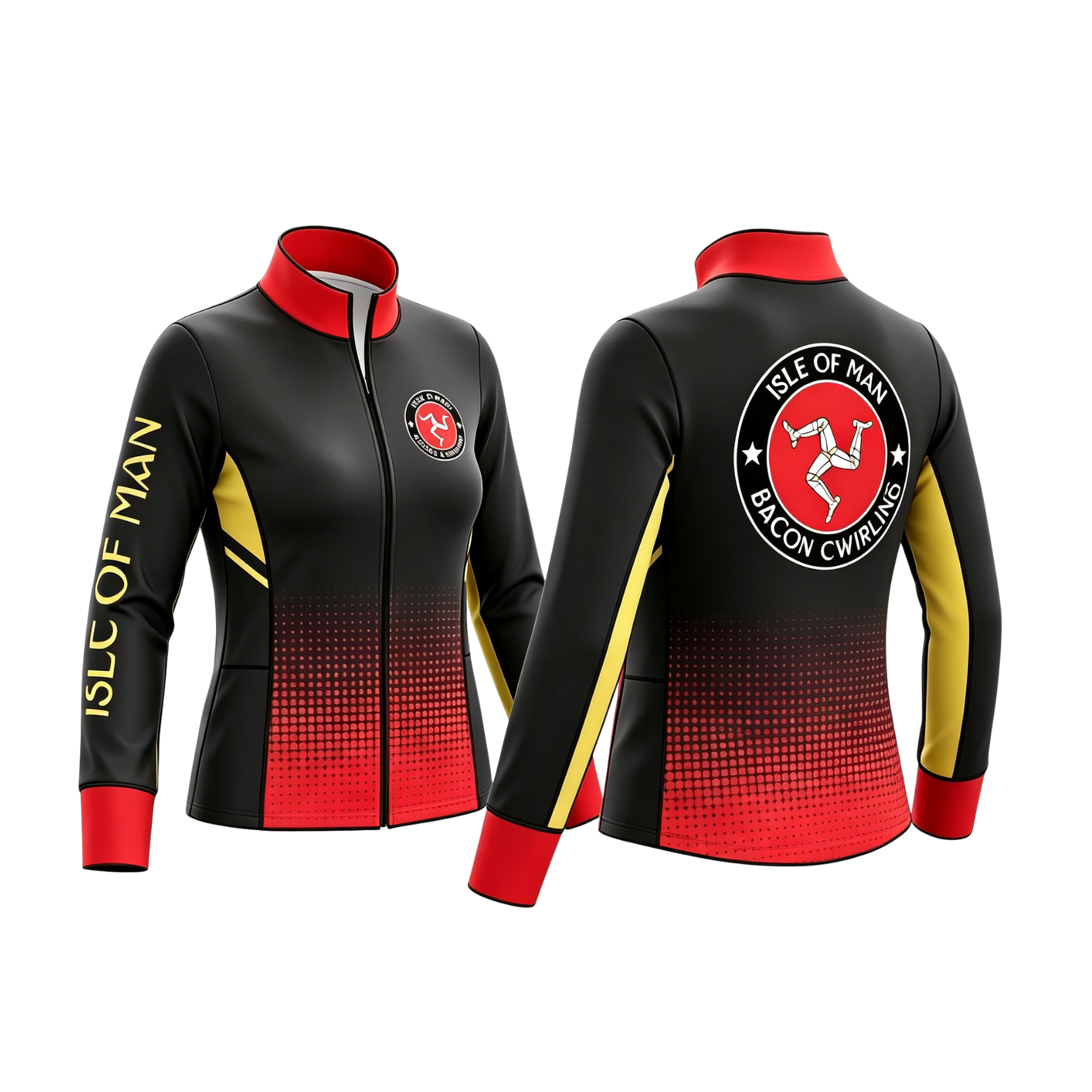 Isle of Man Baton Twirling Sublimated Full Zip Lycra Stretch Jacket