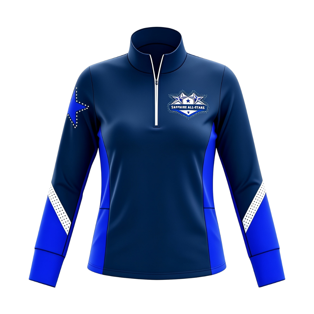 Sapphire All Stars Sublimated 1/4 Zip Lycra Stretch Jacket