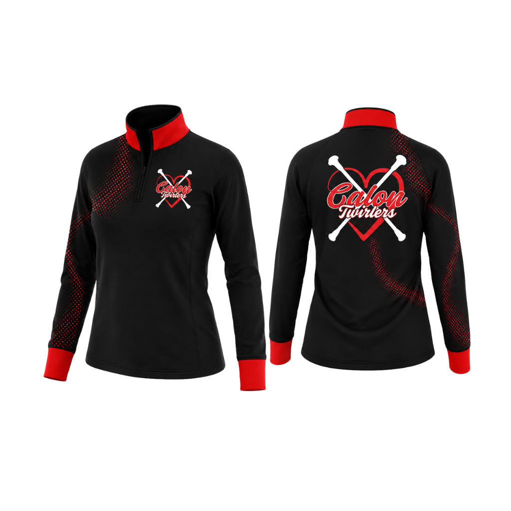 Calon Twirlers  Sublimated 1/4 Zip Lycra Stretch Jacket