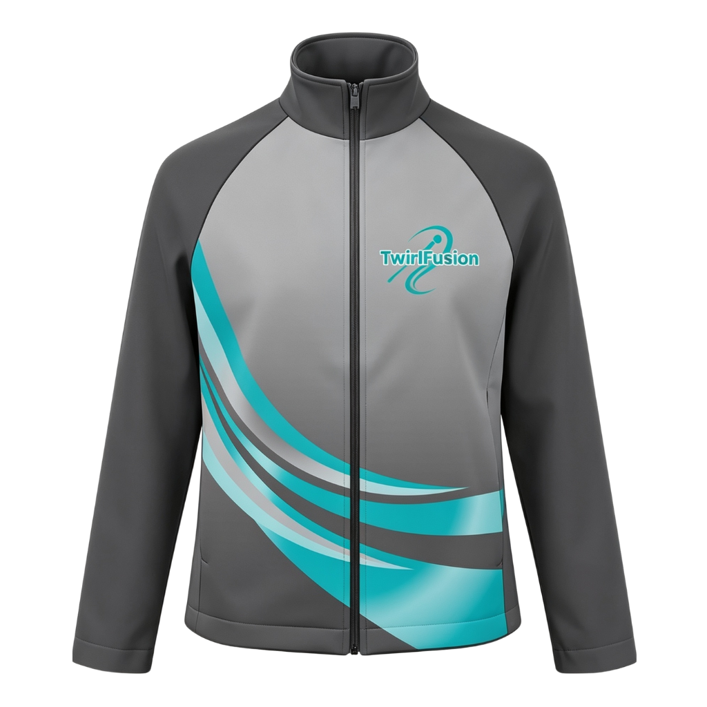 Twirl Fusion Sublimated Full Zip Softshell Jacket (Shower Resistant Coat)