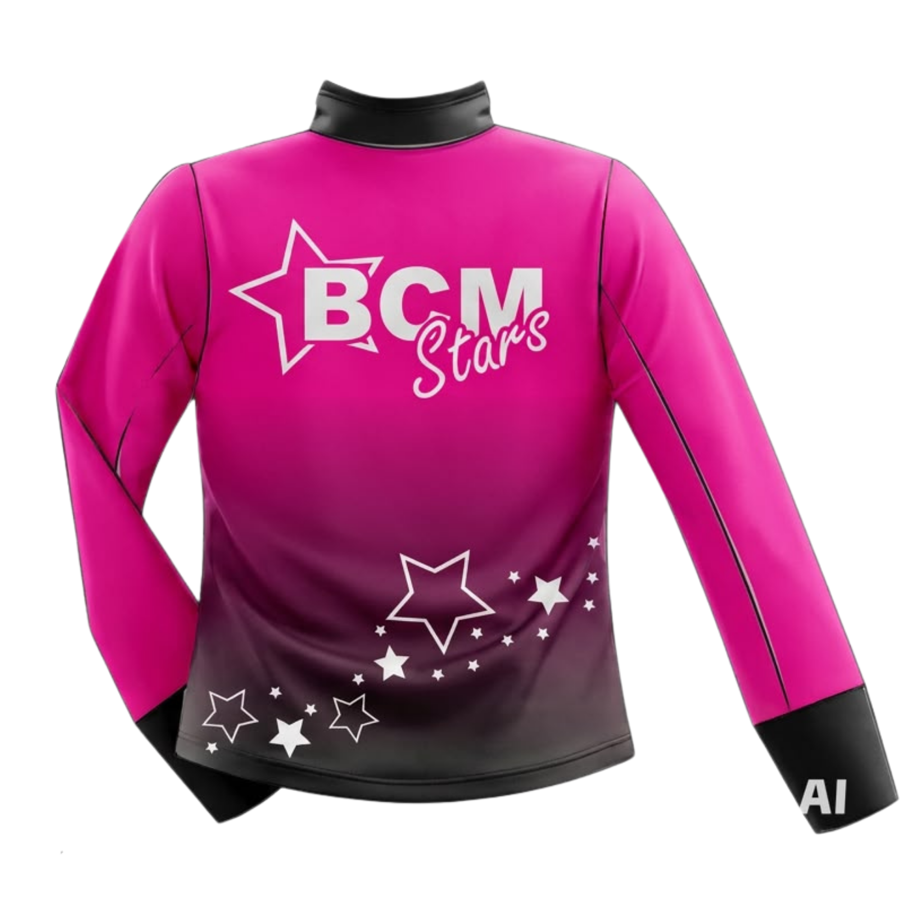 BCM Stars Sublimated 1/4 Zip Lycra Stretch Jacket