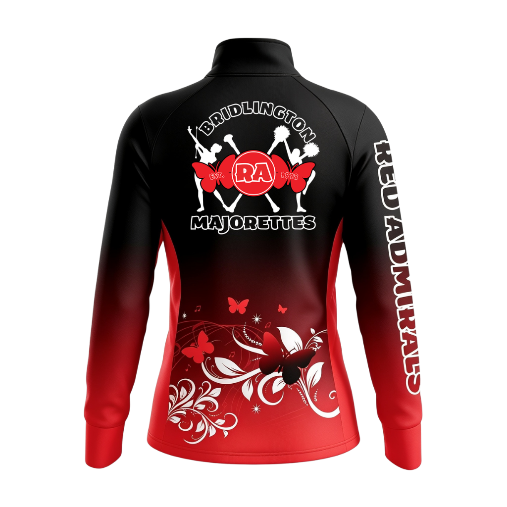 Bridlington Red Admiral Standard Sublimated 1/4 Zip Lycra Stretch Jacket