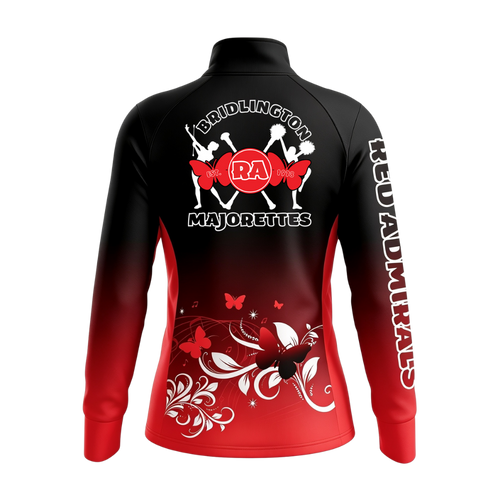 Bridlington Red Admiral Standard Sublimated 1/4 Zip Lycra Stretch Jacket