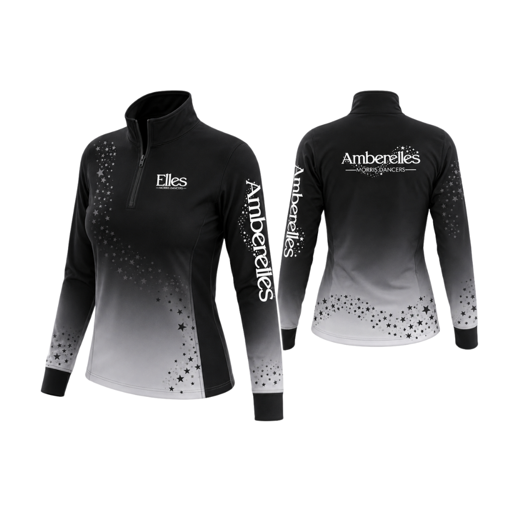 Amberelles Morris Dancers  Sublimated 1/4 Zip Lycra Stretch Jacket