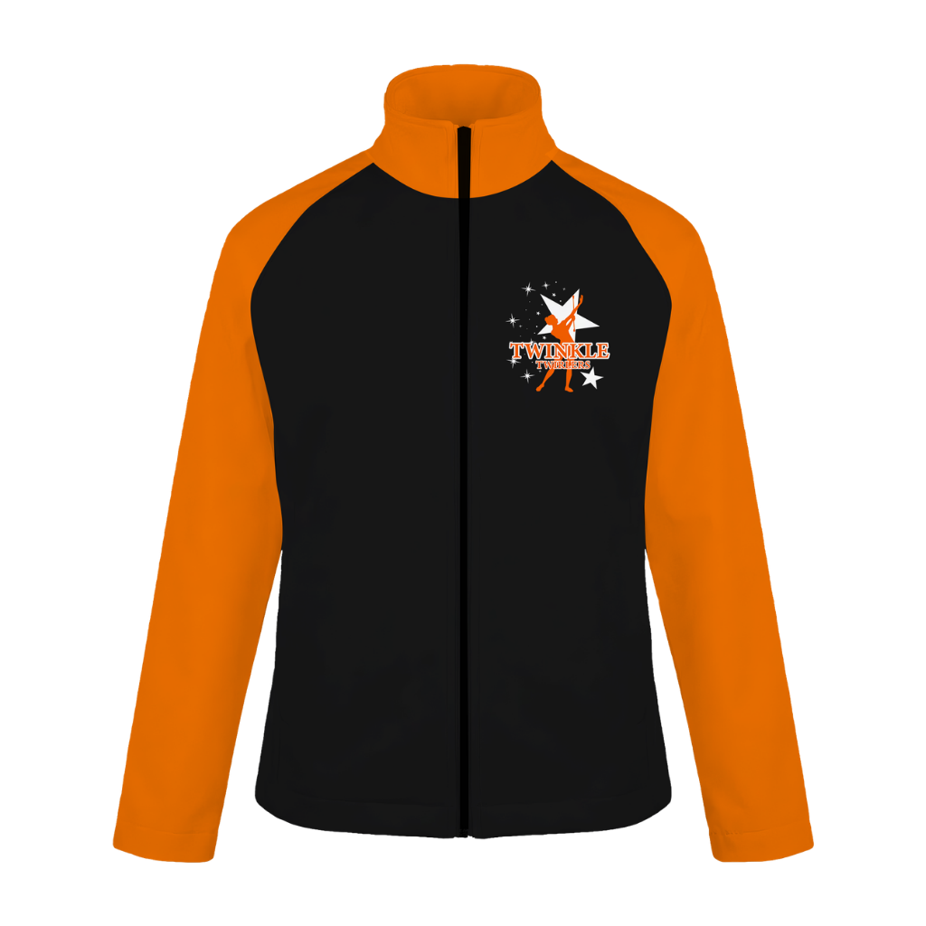 Twinkle Twirlers Sublimated Full Zip Softshell Jacket (Shower Resistant Coat)