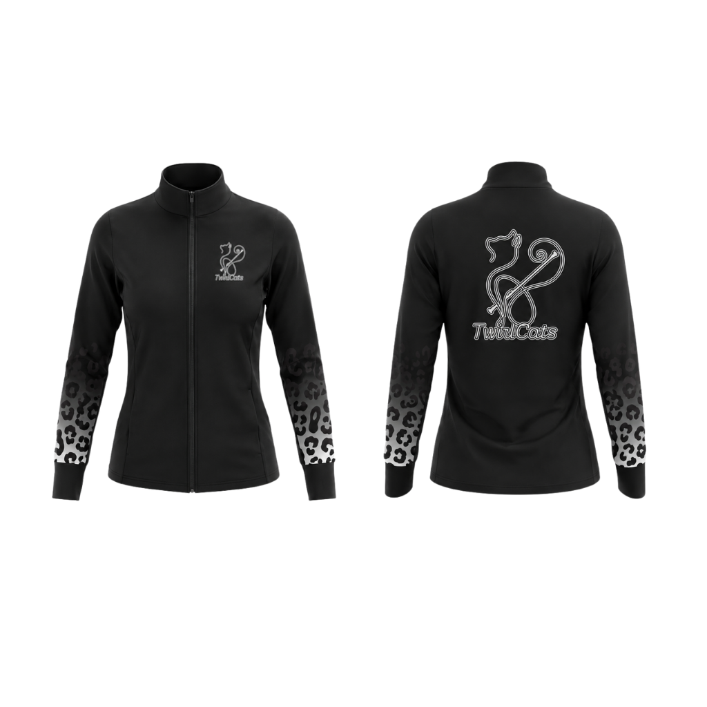 TwirlCats  Sublimated Full Zip Lycra Stretch Jacket