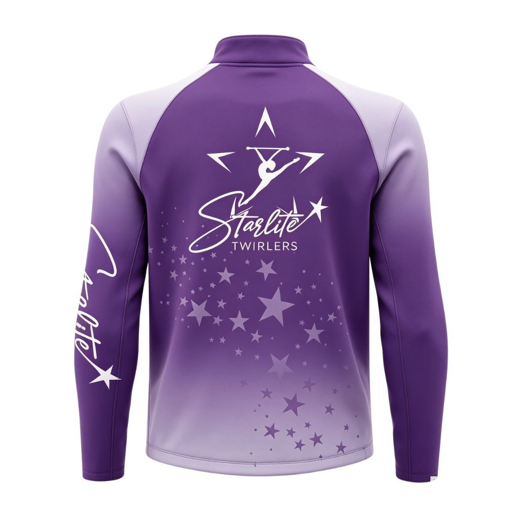 Starlite Twirlers Sublimated Full Zip Softshell Jacket (Shower Resistant Coat)