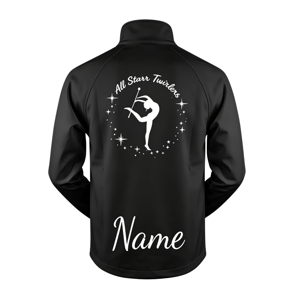 All Starr Twirlers Sublimated Full Zip Softshell Jacket (Shower Resistant Coat)