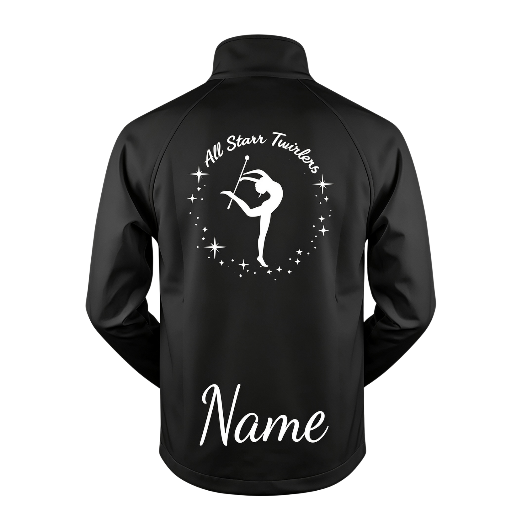 All Starr Twirlers Sublimated Full Zip Softshell Jacket (Shower Resistant Coat)