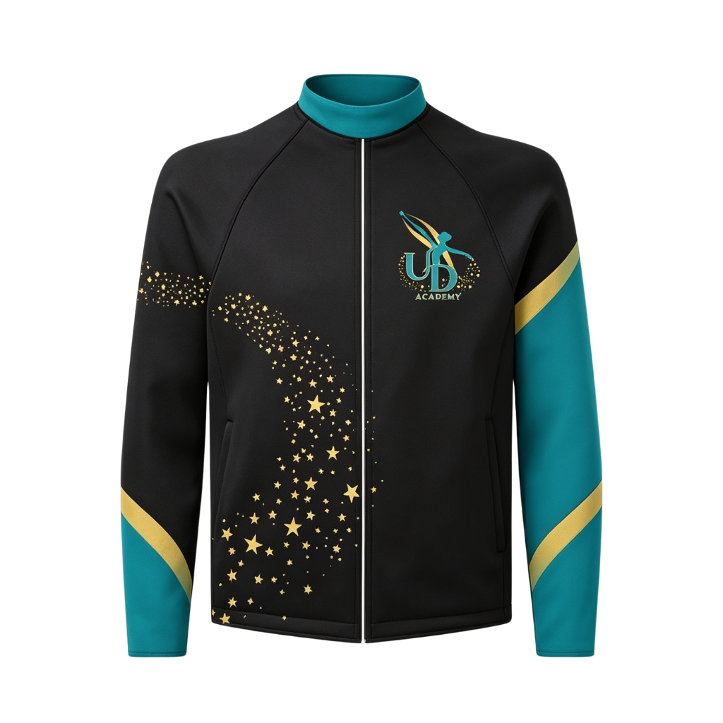 Upton Dance Academy Sublimated Full Zip Softshell Jacket (Shower Resistant Coat)