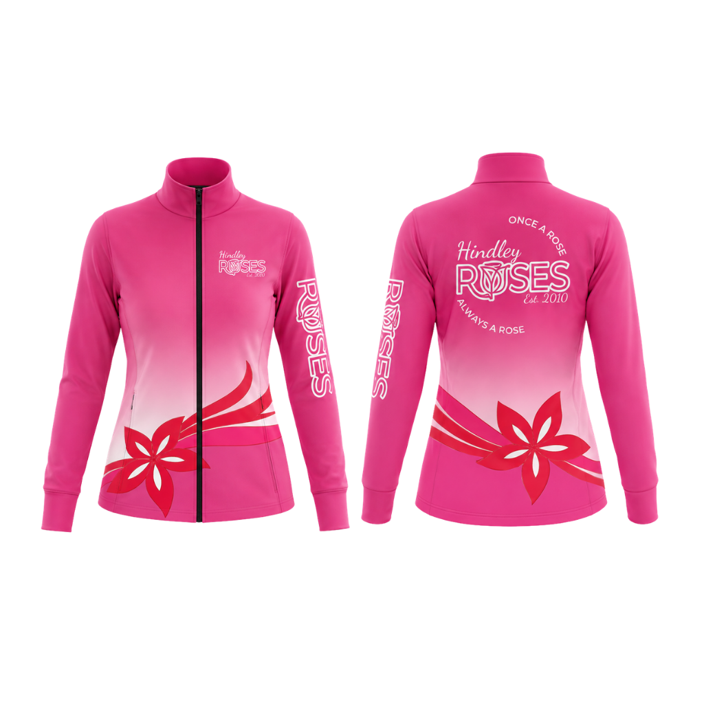 Hindley Roses Morris Dancers  Sublimated Full Zip Lycra Stretch Jacket