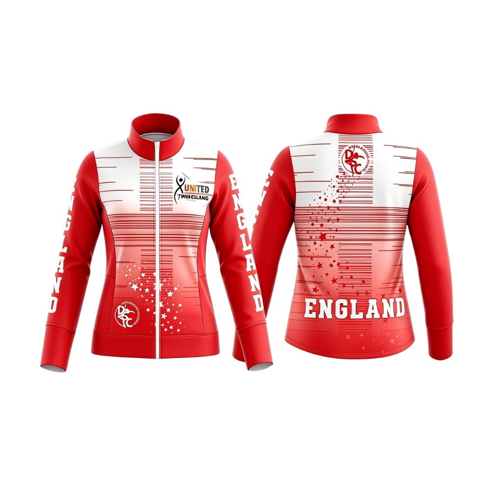 Team England  Sublimated Full Zip Lycra Stretch Jacket