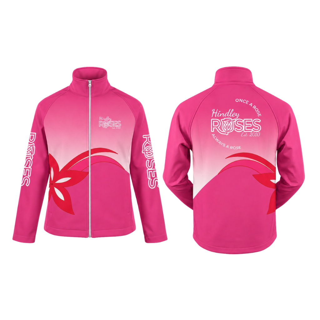 Hindley Roses Morris Dancers  Sublimated Full Zip Softshell Jacket (Shower Resistant Coat)