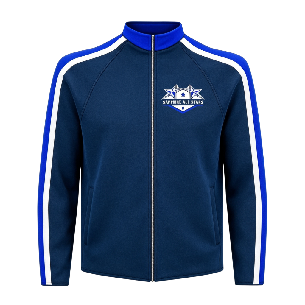 Sapphire All Stars Sublimated Full Zip Softshell Jacket (Shower Resistant Coat)