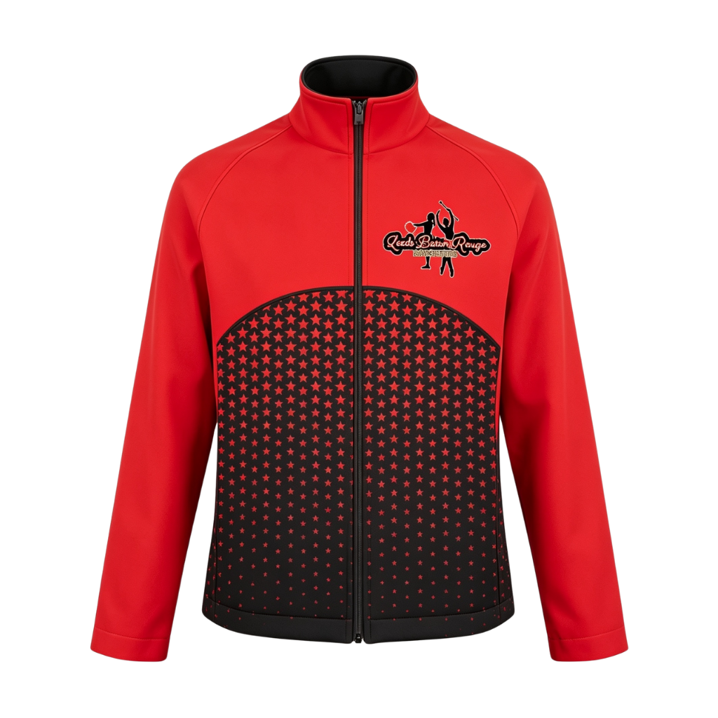 Leeds Baton Rouge Sublimated Full Zip Softshell Jacket (Shower Resistant Coat)