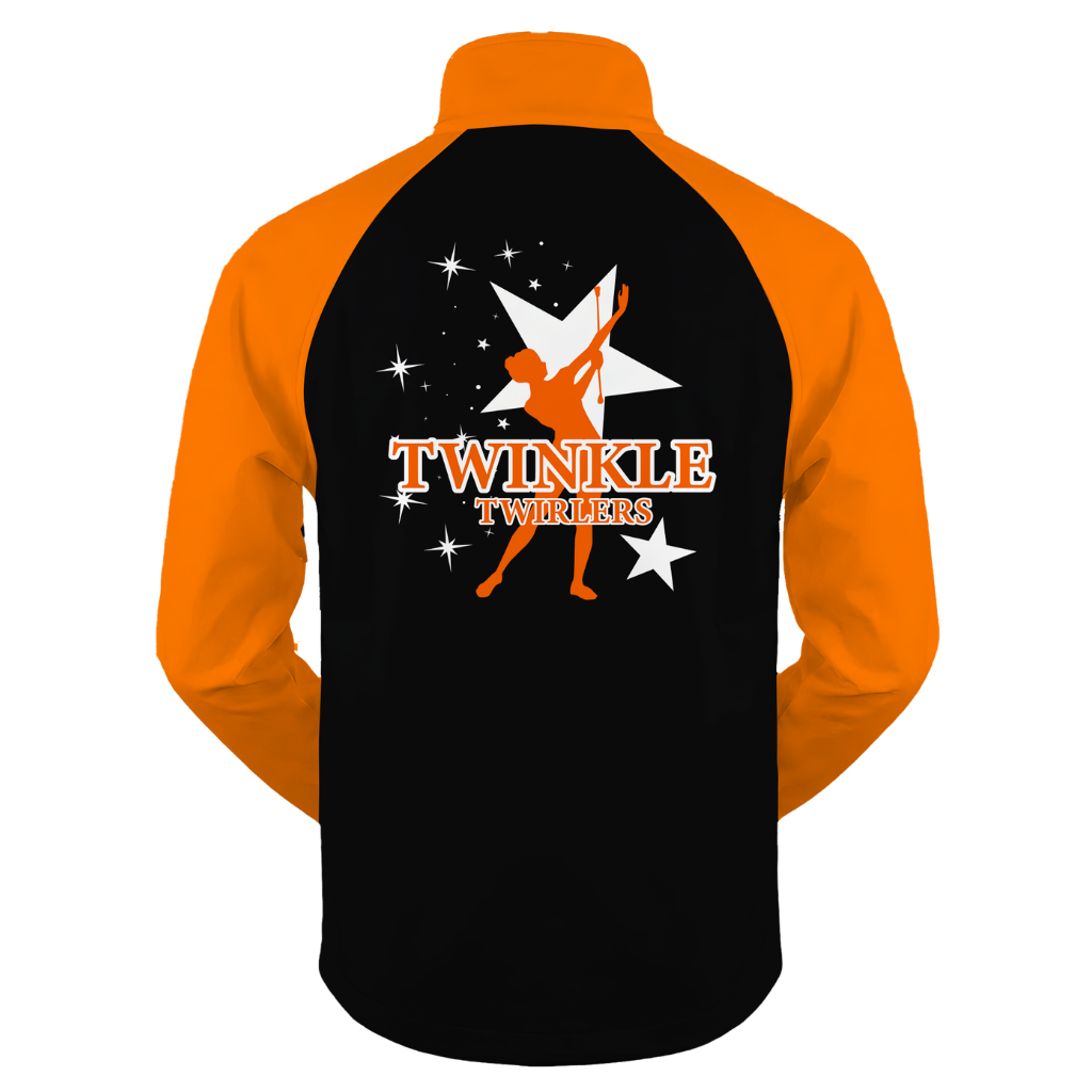 Twinkle Twirlers Sublimated Full Zip Softshell Jacket (Shower Resistant Coat)