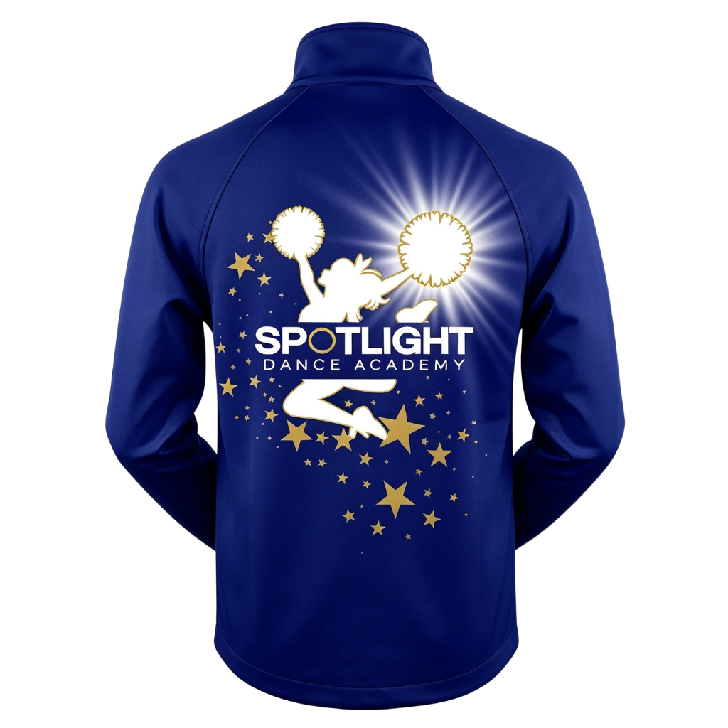 Spotlight Dance Academy Sublimated Full Zip Softshell Jacket (Shower Resistant Coat)