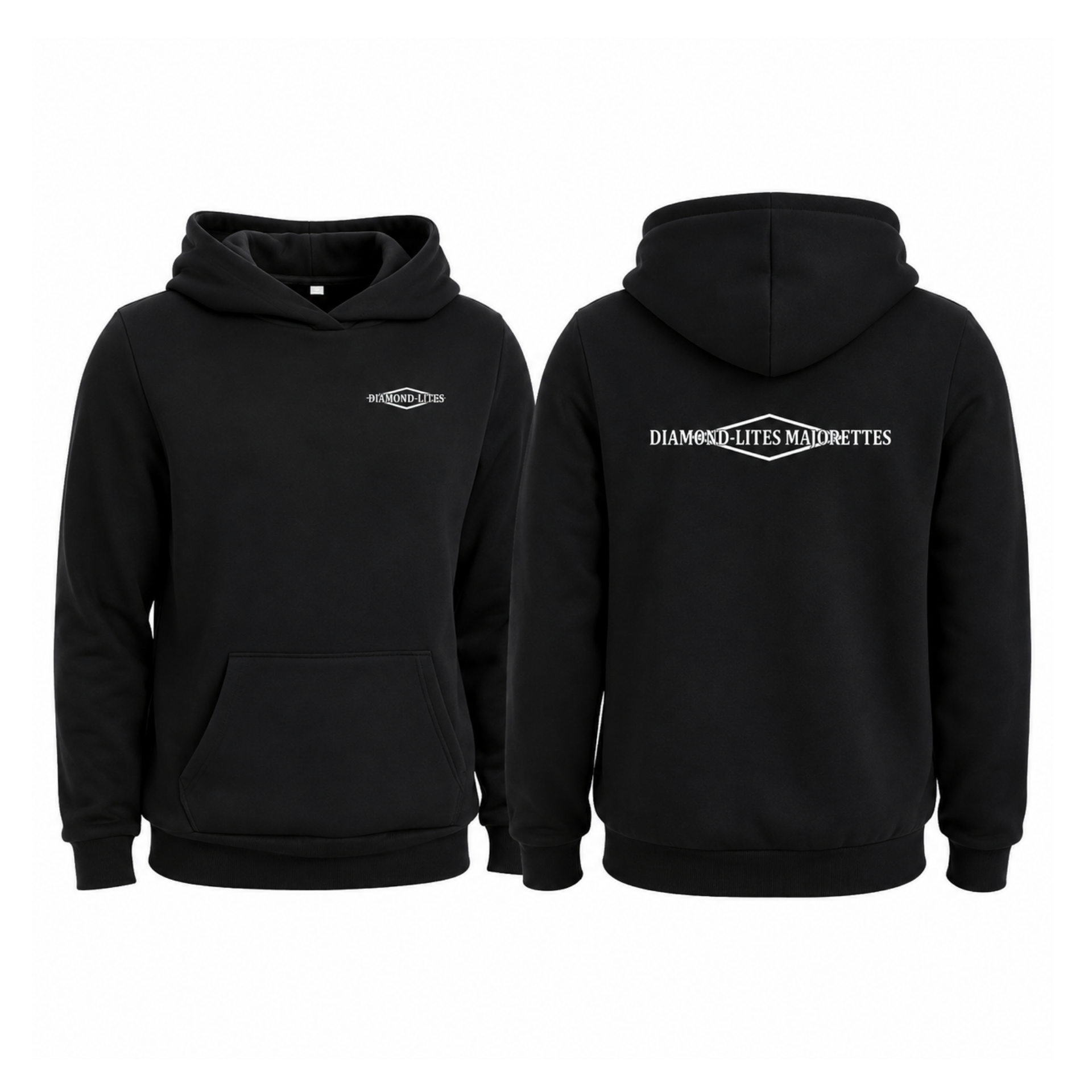 Diamond-lites Cotton Hoody - Black