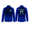 Gemini Twirl Team  Sublimated Full Zip Softshell Jacket (Shower Resistant Coat)