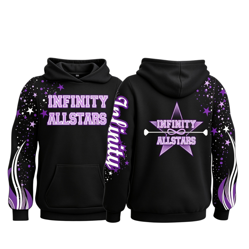 Infinity All Stars New Range - Black Sublimation Hoody