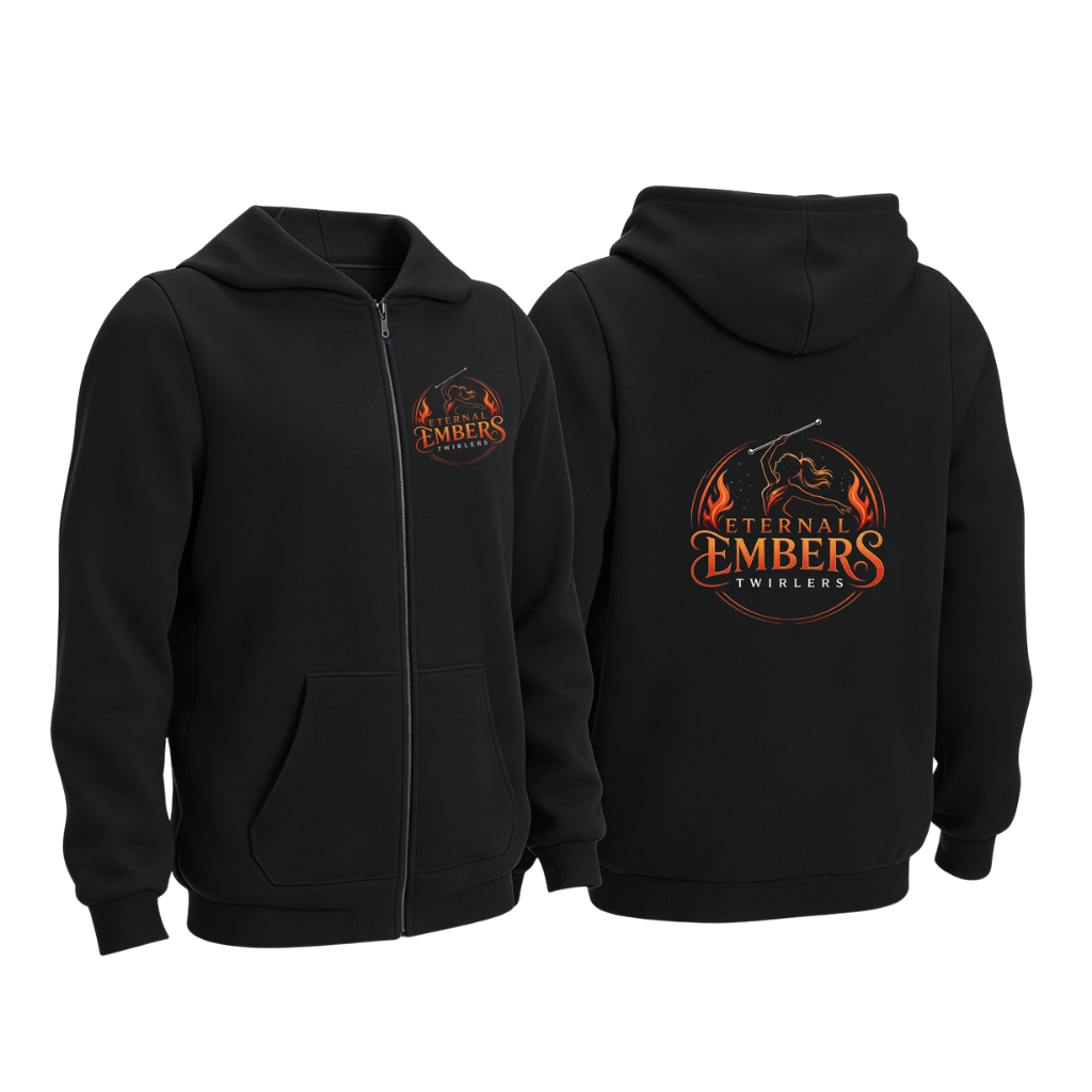 Eternal Embers Twirlers Zip Up Cotton Hoody