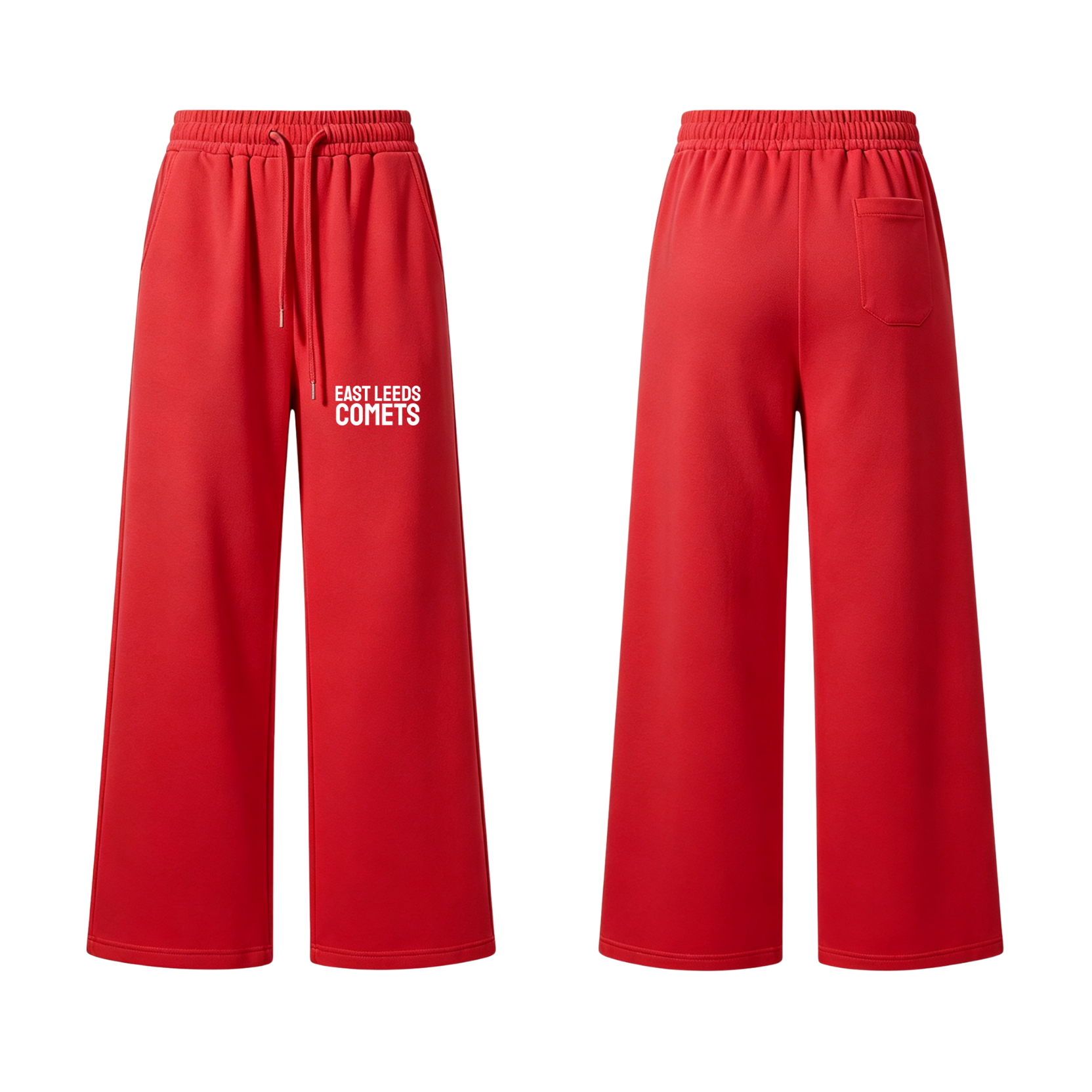 East Leeds Comets Wide Leg Cotton Joggers