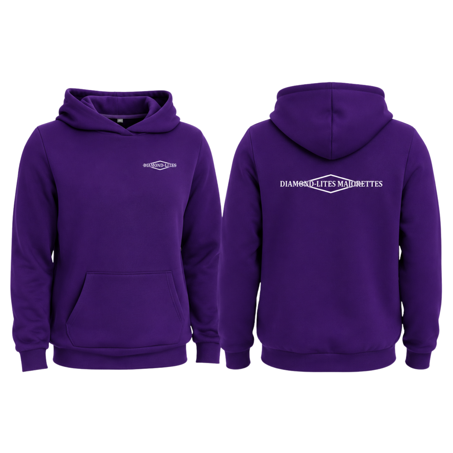 Diamond-lites Cotton Hoody - Purple