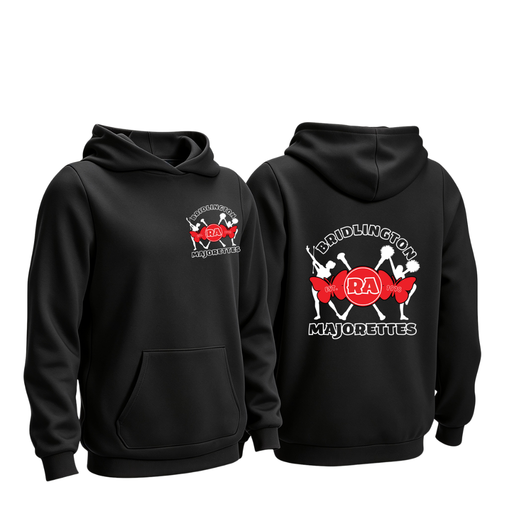 Bridlington Red Admiral Standard Cotton Hoody - Black