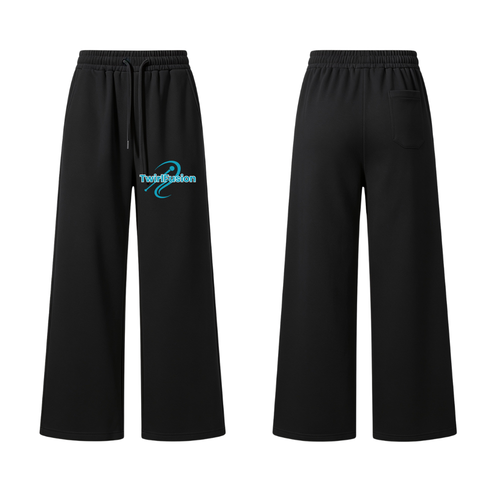 Twirl Fusion Wide Leg Cotton Joggers