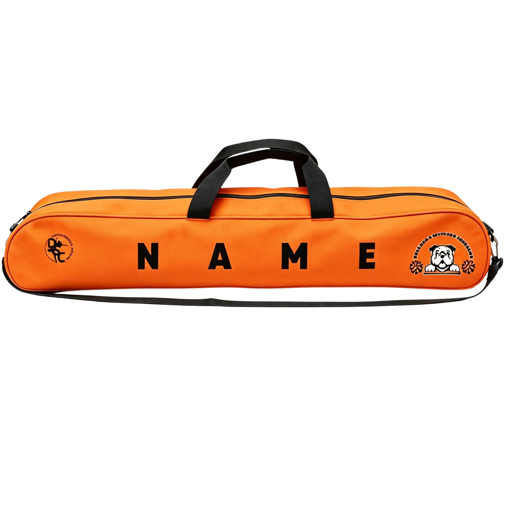 Bulldog Twirling Academy Orange Baton Bag