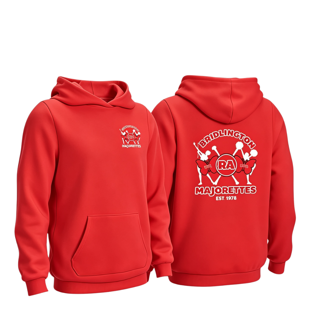 Bridlington Red Admiral Standard Cotton Hoody - Red